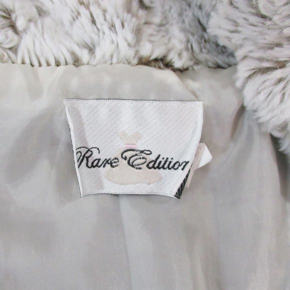 Rare Editions Big Girls Cropped Faux Fur Open Vest - Picture 6 of 8